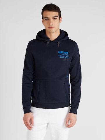 CAMP DAVID Sweatshirt in Blauw: voorkant