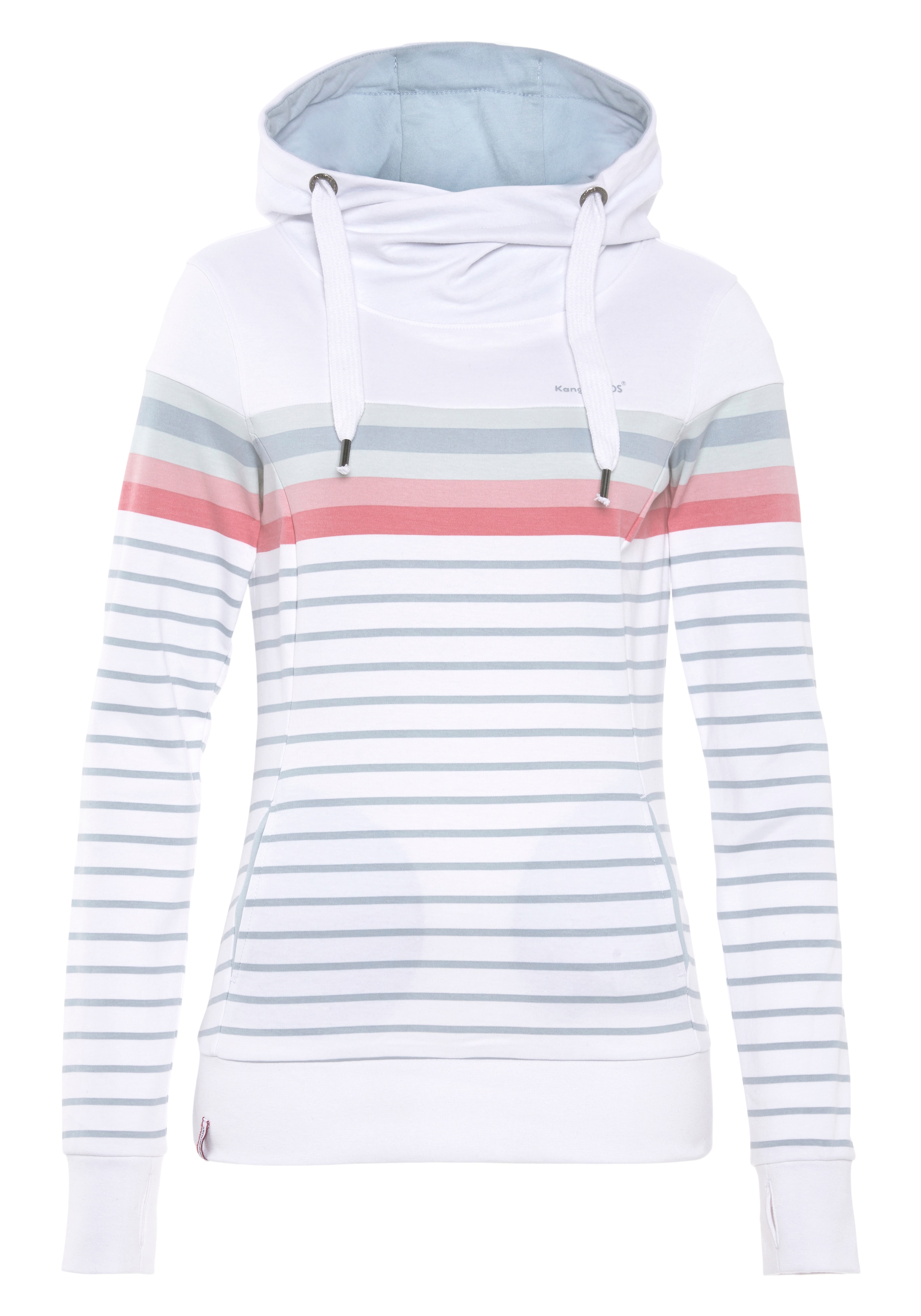 KangaROOS Sportsweatshirt in Weiß: Vorderseite