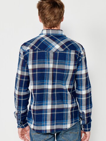 KOROSHI Regular fit Overhemd in Blauw