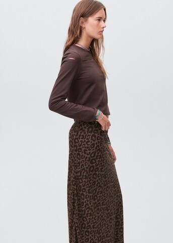 MANGO TEEN Skirt 'Felinef' in Brown