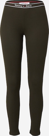 Tommy Jeans Skinny Leggings in Green: front