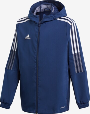 Veste de sport 'Tiro 21' ADIDAS PERFORMANCE en bleu : devant