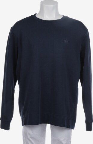 BOSS Black Sweatshirt & Zip-Up Hoodie in XXL in Blue: front