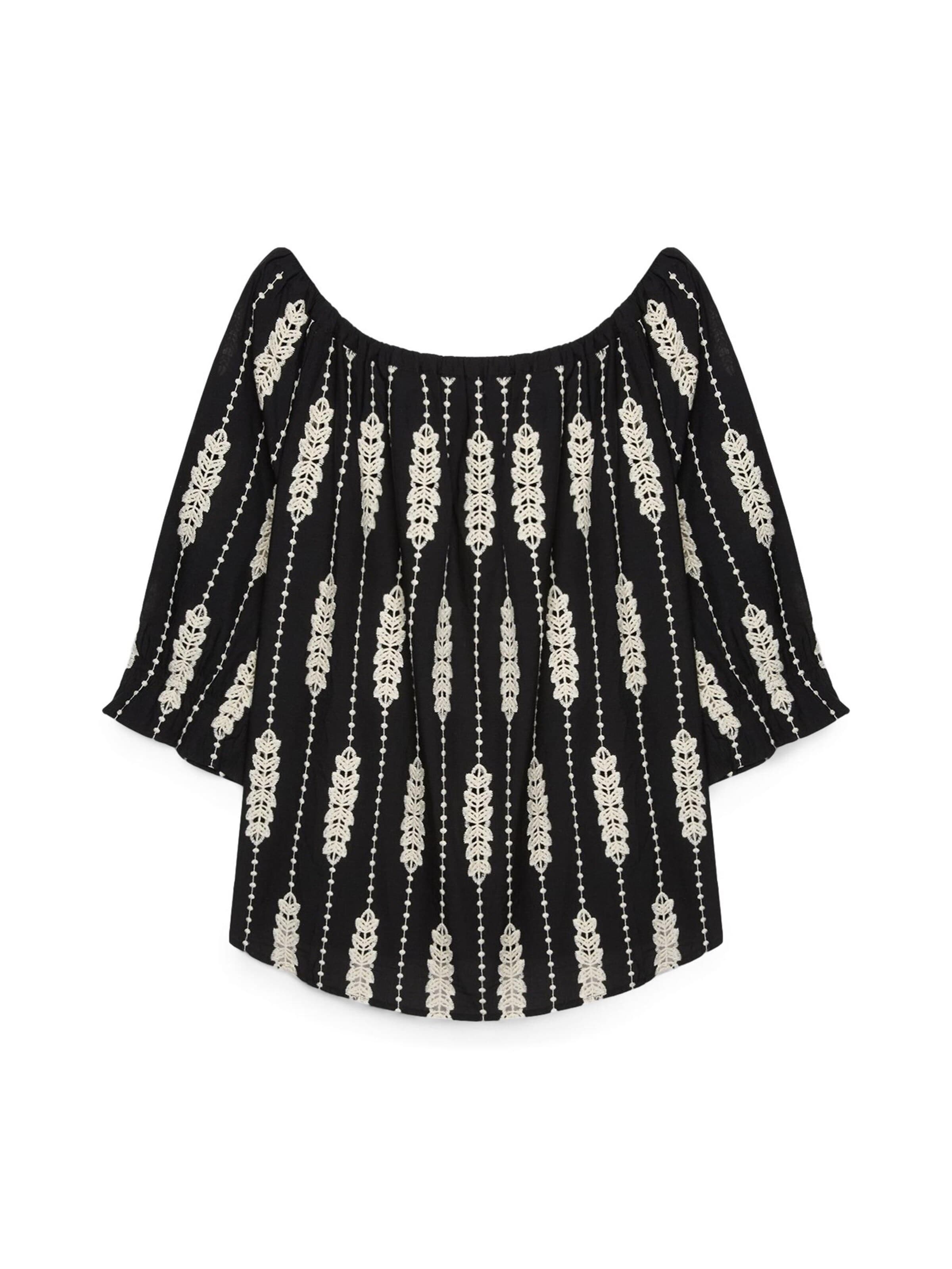 Fiorella Rubino Blouse in Zwart: voorkant