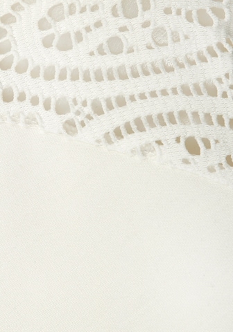 LASCANA Bluzka sportowa w kolorze biały