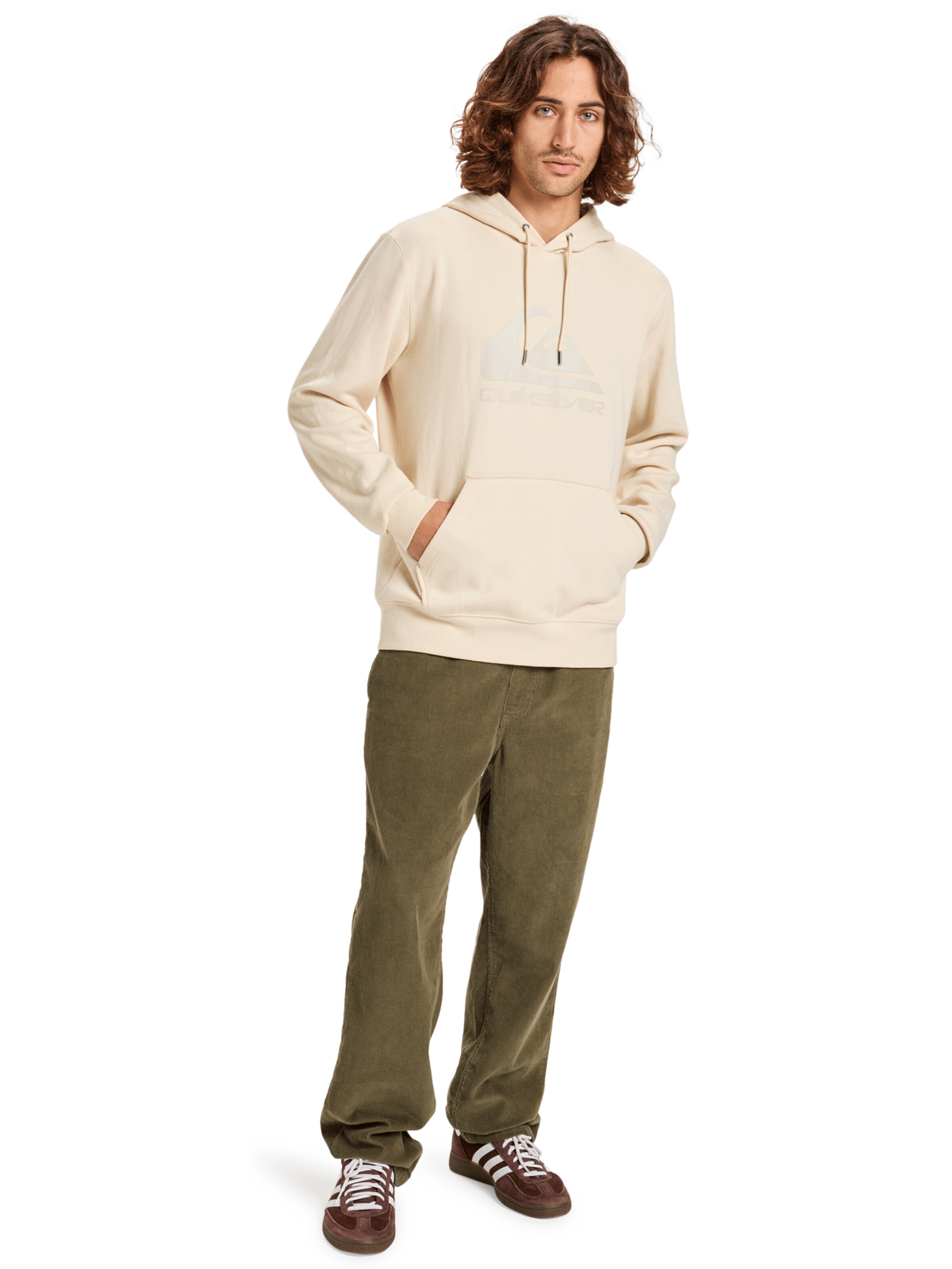 QUIKSILVER Sweatshirt in Beige