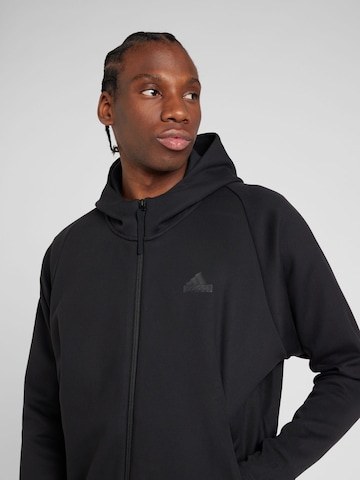 ADIDAS SPORTSWEAR Sports sweat jacket 'Z.N.E.' in Black