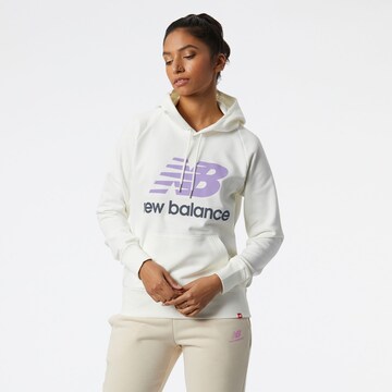 new balance Sweatshirt in Wit: voorkant