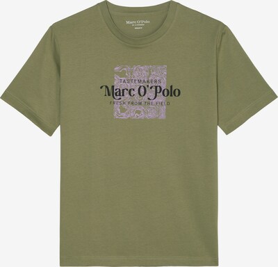 Marc O'Polo Shirt in oliv / helllila / schwarz, Produktansicht