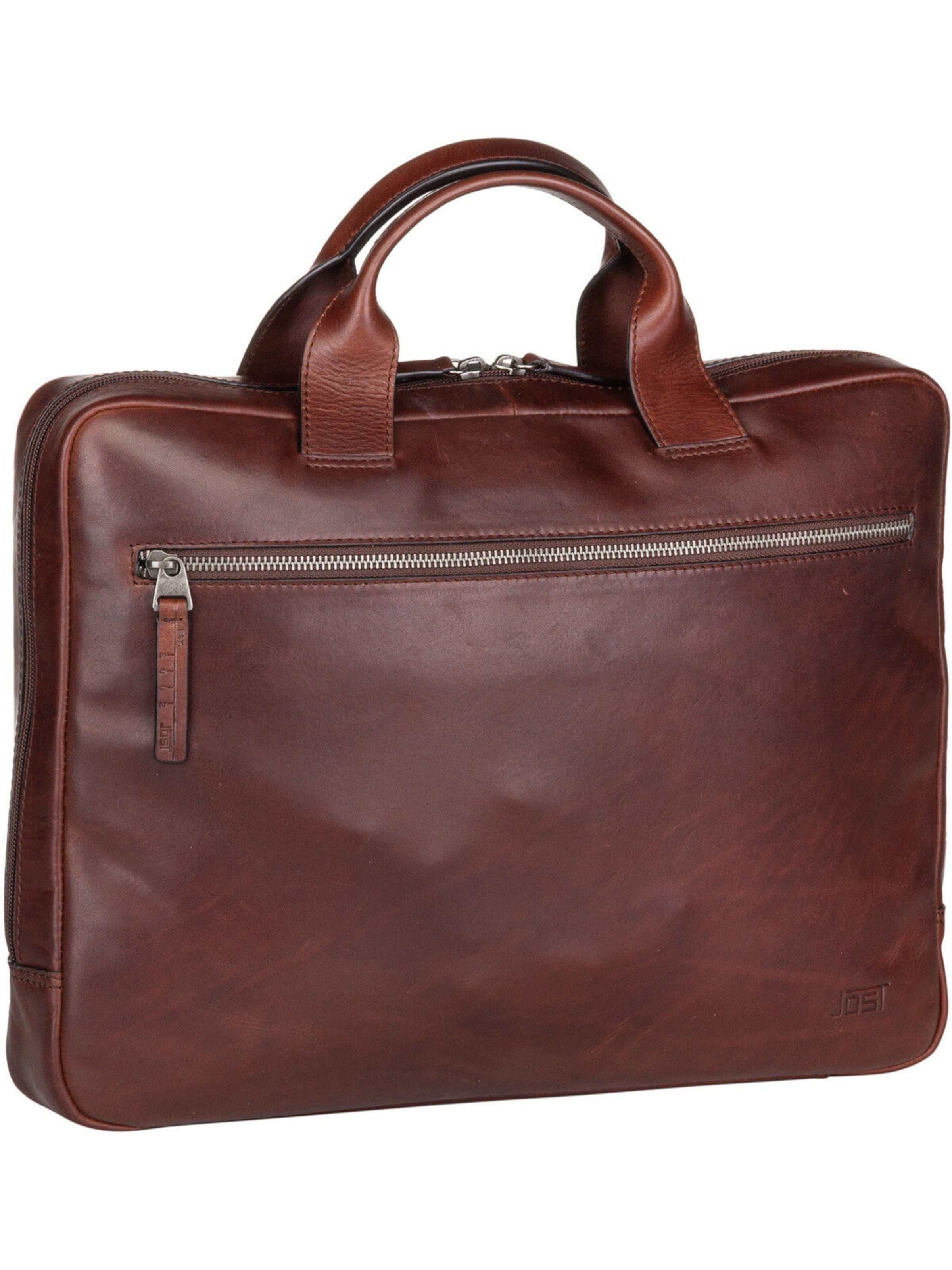 JOST Document bag 'Lund Business S' in Brown: front
