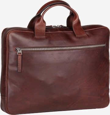 Borsa per laptop 'Lund Business S' di JOST in marrone: frontale