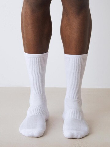 Calzino sportivo 'Tennis Socks 3-Pack' di Honest Basics in bianco
