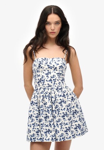 Superdry Zomerjurk in Blauw: voorkant