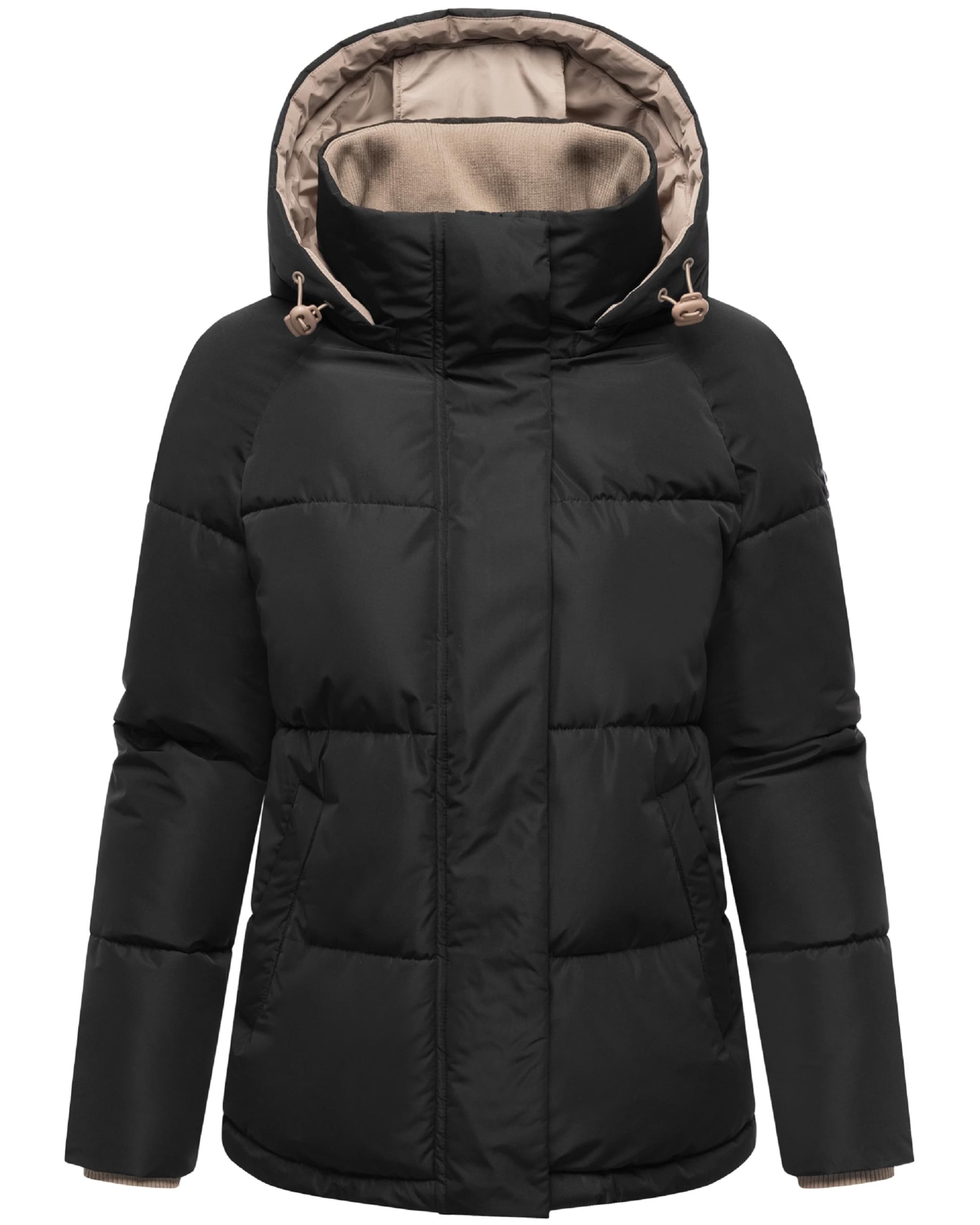 Geacă de iarnă 'Omariaa 16' de la MARIKOO pe negru: față