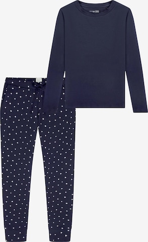 SCHIESSER Pajama 'Mix & Relax' in Blue: front