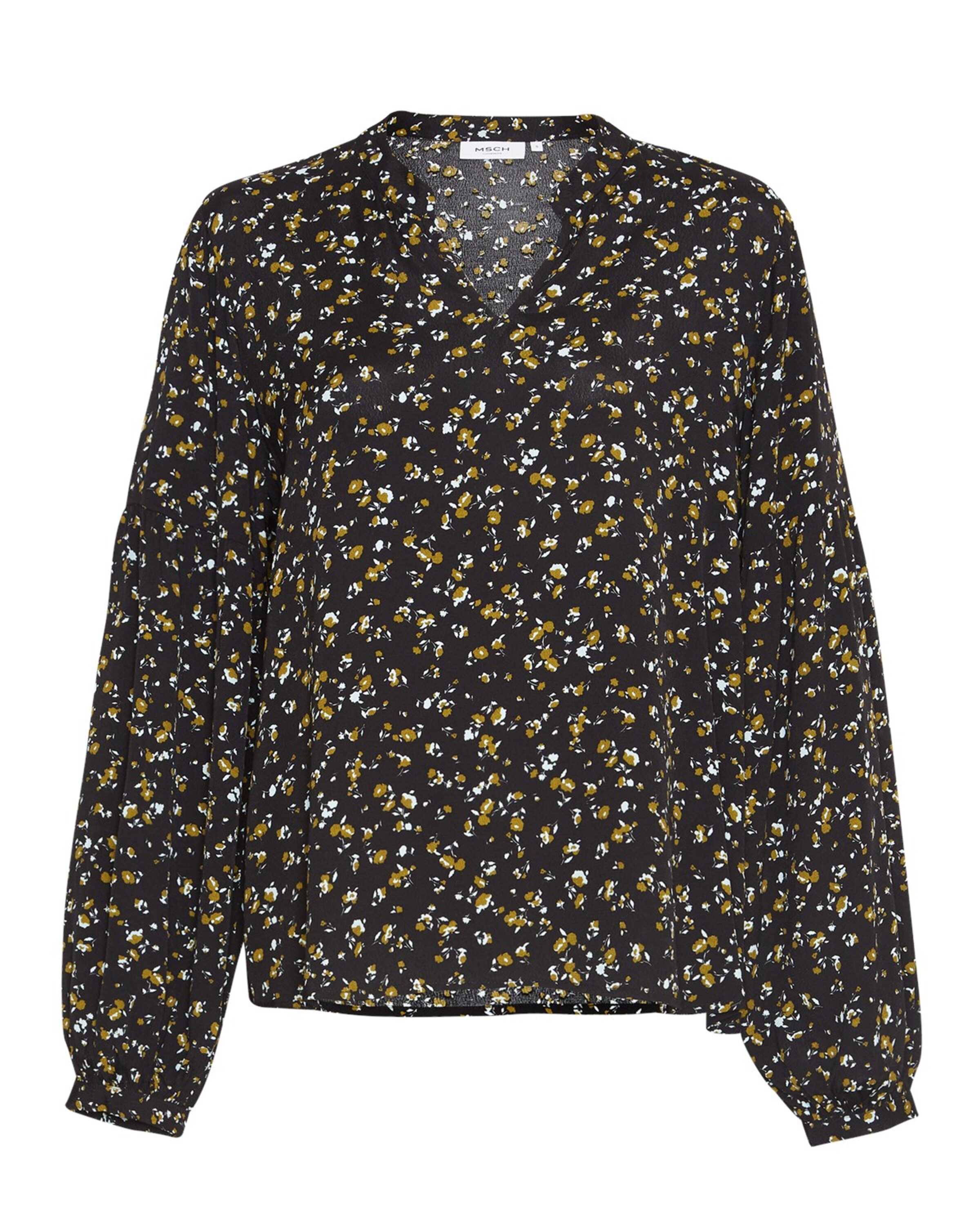 MSCH COPENHAGEN Blouse 'Jalina' in Zwart: voorkant