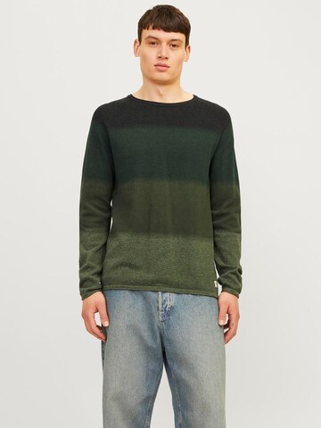 JACK & JONES - Ajuste regular Jersey 'Hill' en verde: frente
