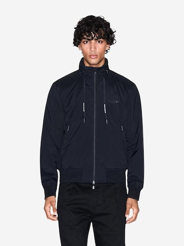 ARMANI EXCHANGE - Abrigo de entretiempo en negro: frente
