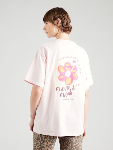 OH APRIL Póló 'Fleur' - rózsaszín: elől