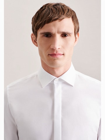 SEIDENSTICKER Slim fit Business Shirt 'Gala' in White