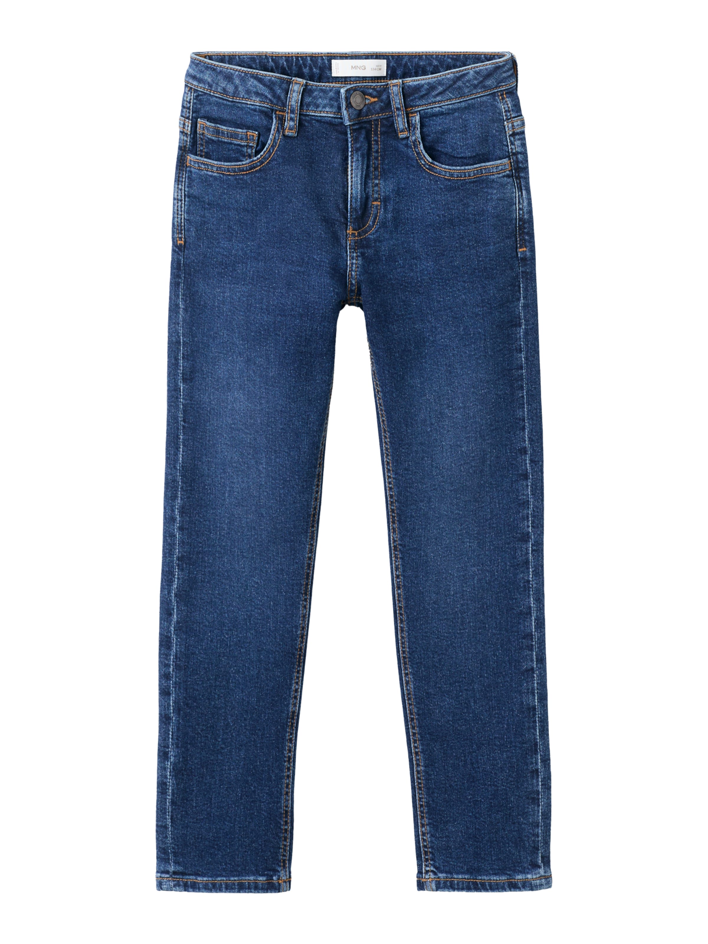MANGO KIDS Slimfit Jeans i blå: forside