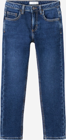 MANGO KIDS Úzky strih Džínsy - Modrá: predná strana