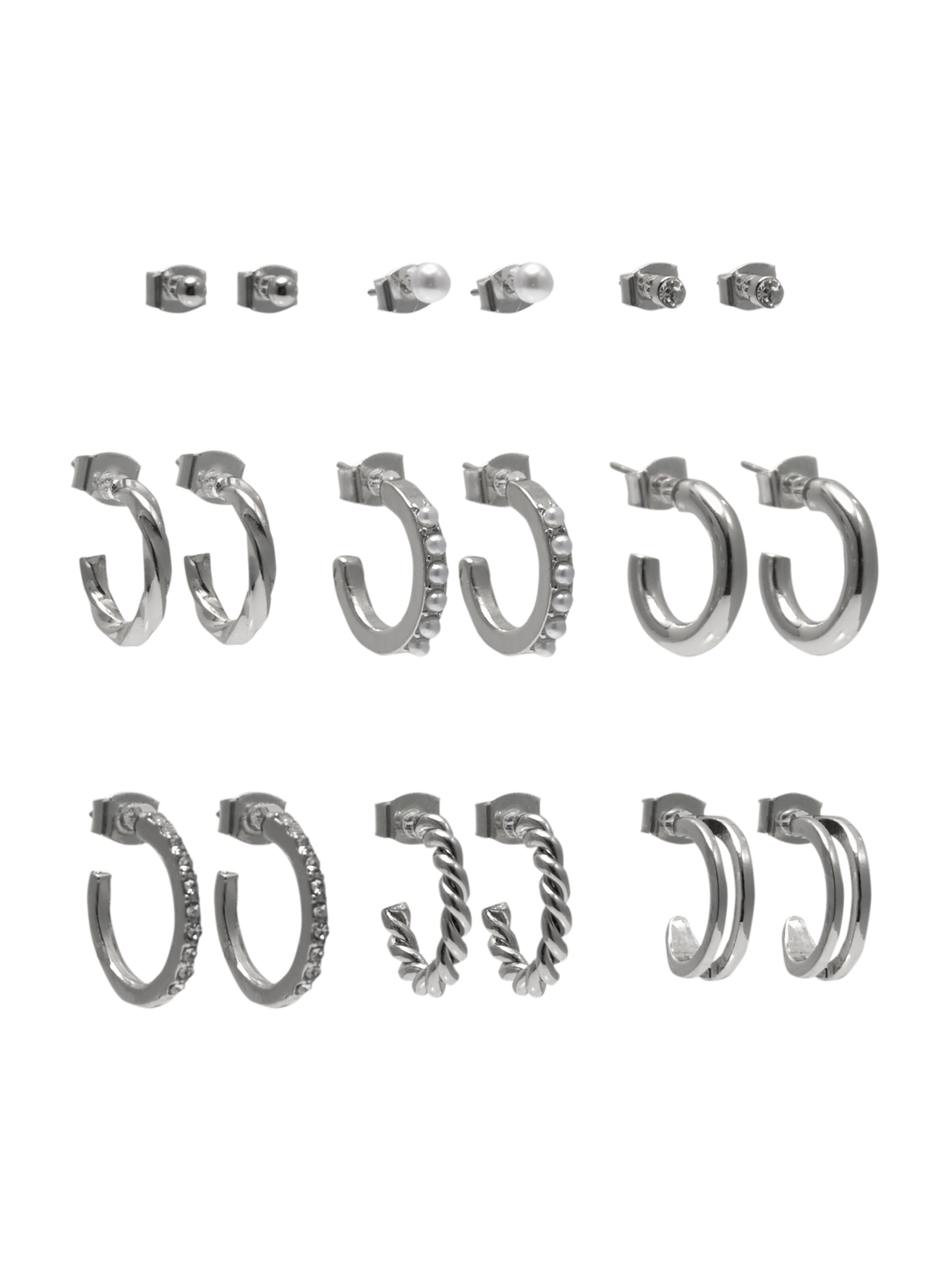 Pull&Bear Earrings in Silver: front