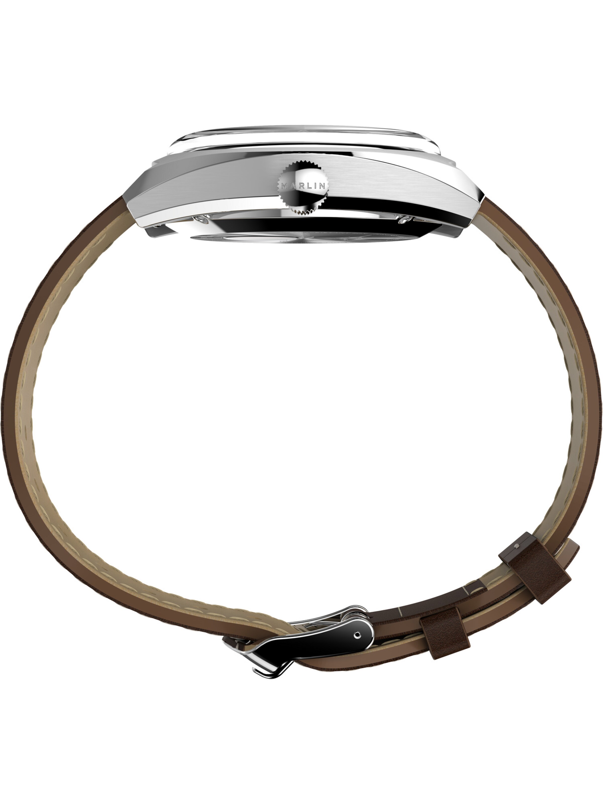 Montre à affichage analogique 'Marlin' TIMEX en marron