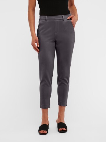 OBJECT - Tapered Pantalón 'Lisa' en gris: frente