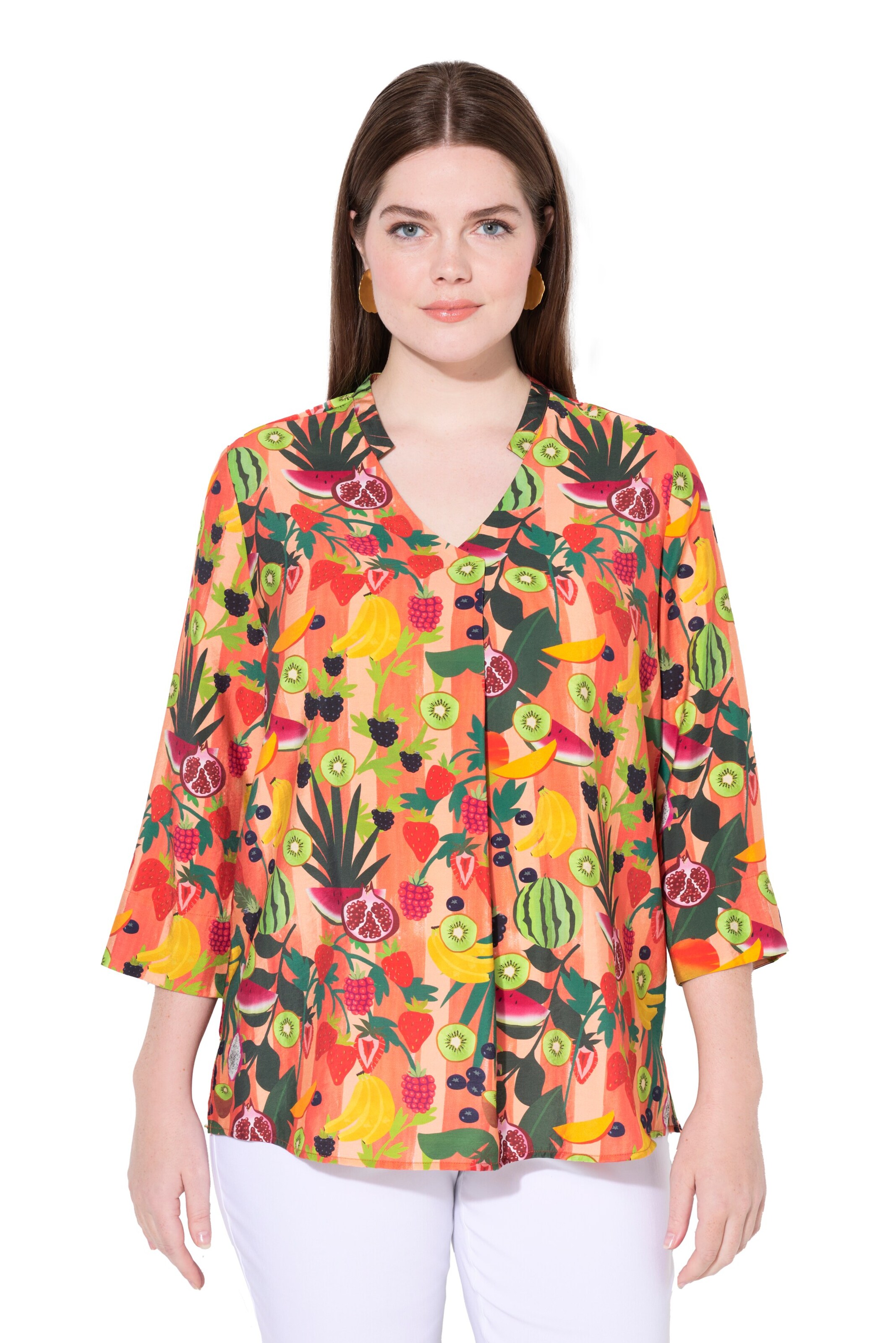 Ulla Popken Bluse in Orange: Vorderseite