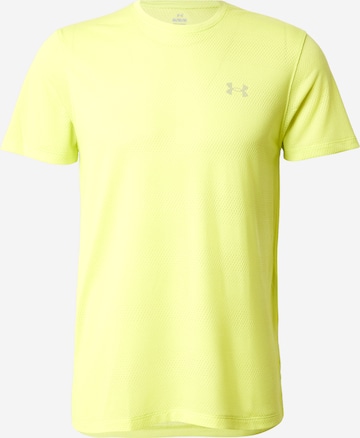 UNDER ARMOUR Funkcionalna majica 'Velociti' | rumena barva: sprednja stran