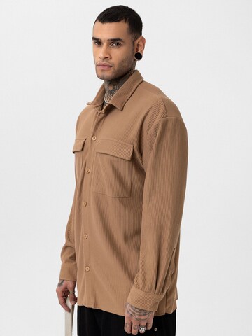 Dandalo Comfort fit Button Up Shirt 'Uberto' in Beige