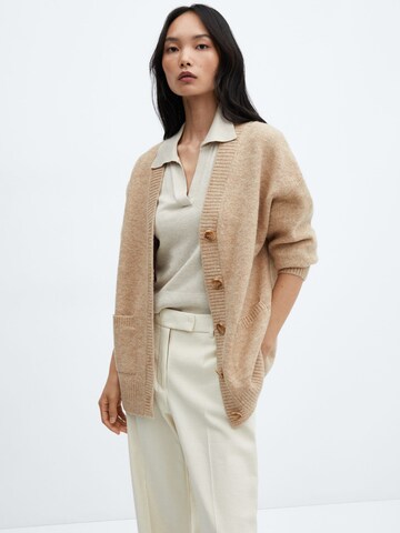 MANGO Strickjacke 'TALDORA' in Beige: predná strana