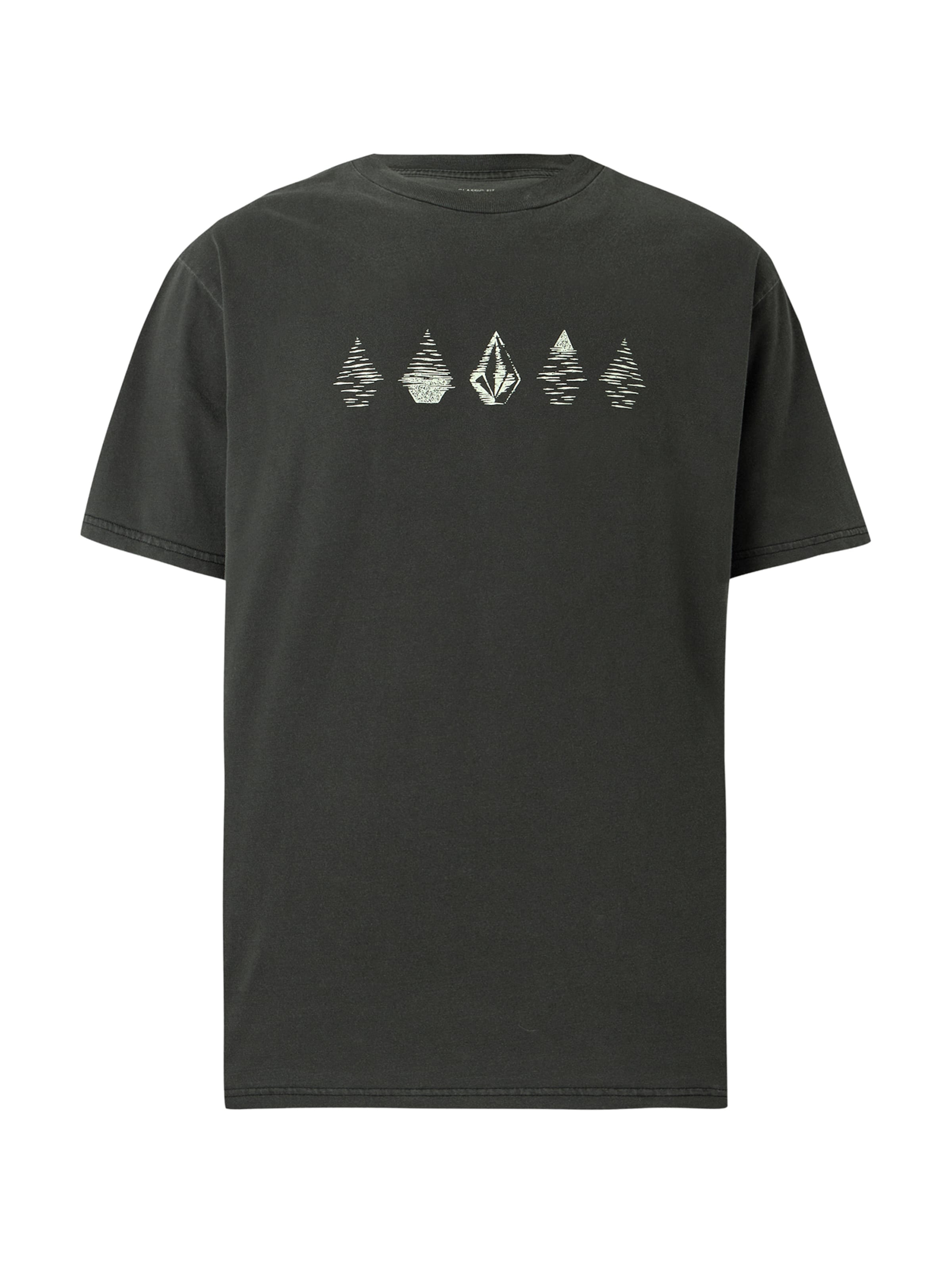 juoda Volcom Marškinėliai 'LUNAR PHASES': priekis