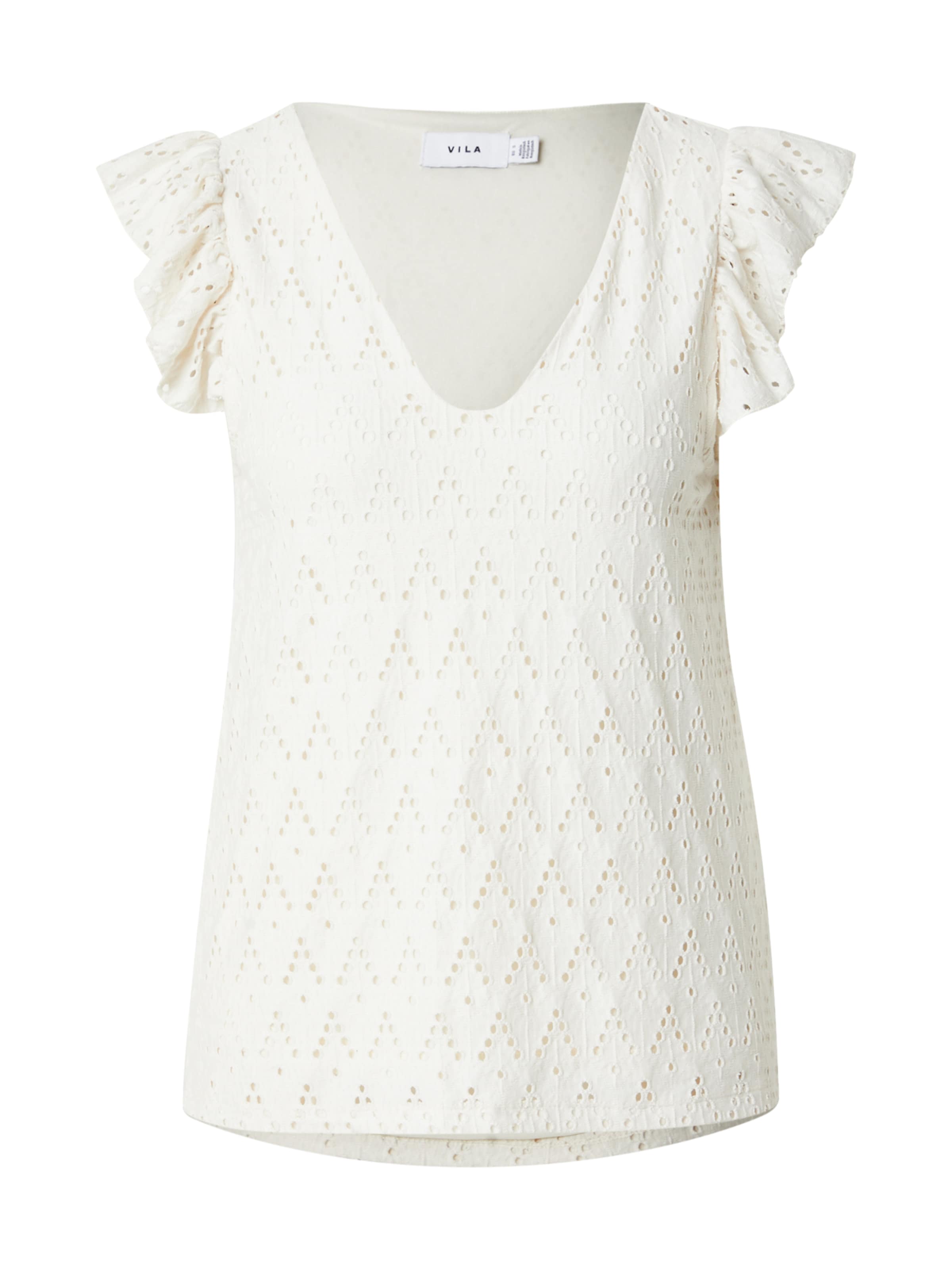 VILA Футболка 'VIAmalina' в Бежевый: спереди