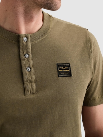 PME Legend Regular fit Skjorta 'Henley T-shirt with badge' i grön