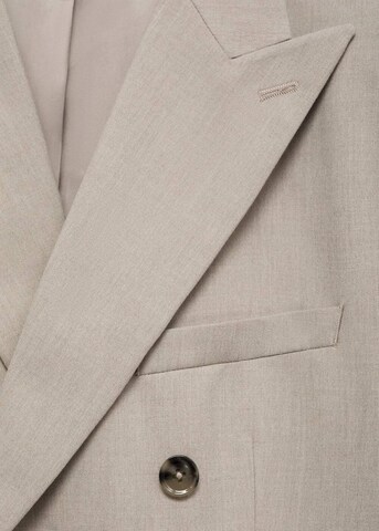 MANGO MAN Slim fit Suit Jacket 'Monaco-I' in Beige