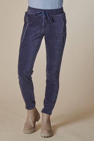 Zhrill Slim fit Pants in Blue: front