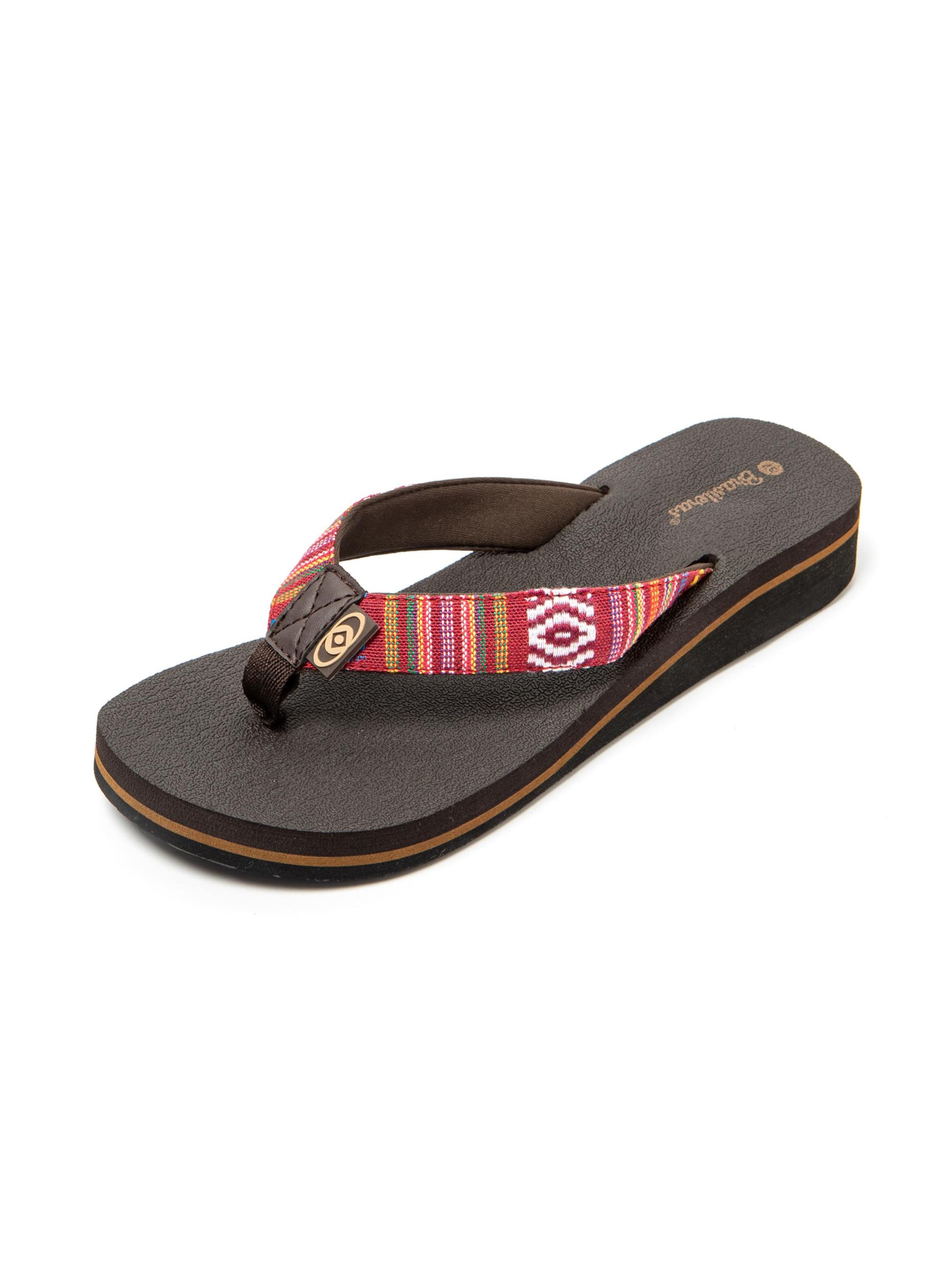 Brasileras - Sandalias de dedo 'Maya' en rojo