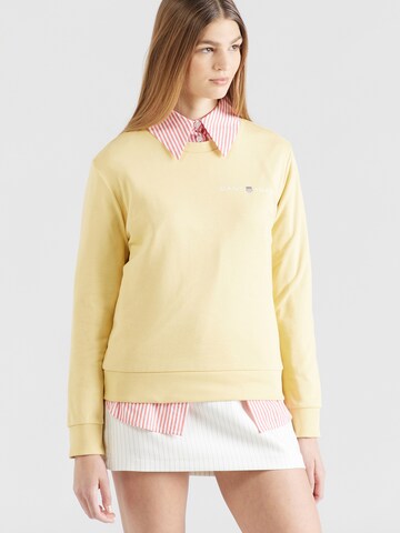 dzeltens GANT Sportisks džemperis: no priekšpuses