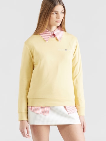 GANT - Sweatshirt em amarelo: frente