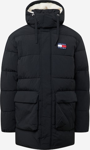 Tommy Jeans Зимняя куртка в Черный: спереди