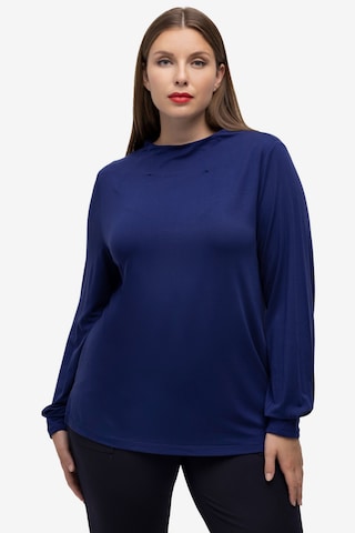 T-shirt Ulla Popken en bleu : devant