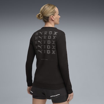 PUMA Sportief sweatshirt 'Puma x Hyrox' in Zwart: voorkant
