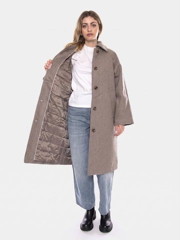 minimum Płaszcz przejściowy 'Hoshaa Pine Bark Melange -- Women's Multicolor Coat' w kolorze szary