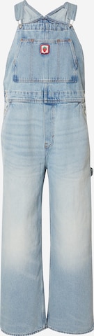 Monki Loosefit Tuinbroek jeans in Blauw: voorkant