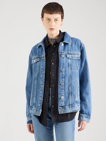 Lindex Between-Season Jacket 'Jana' in Blue: front