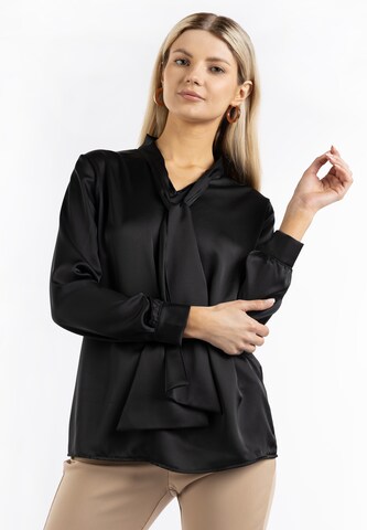 usha BLACK LABEL Blouse in Black: front