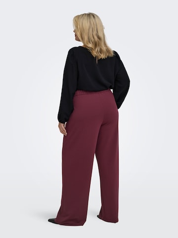 Wide Leg Pantalon à pince 'CARSTILLA' ONLY Carmakoma en rouge