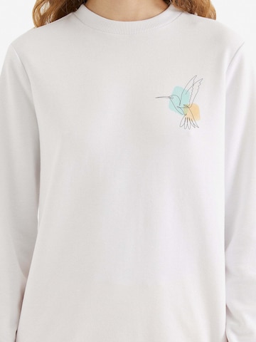 WESTMARK LONDON Sweatshirt 'Watercolour Hummingbirds' i hvid